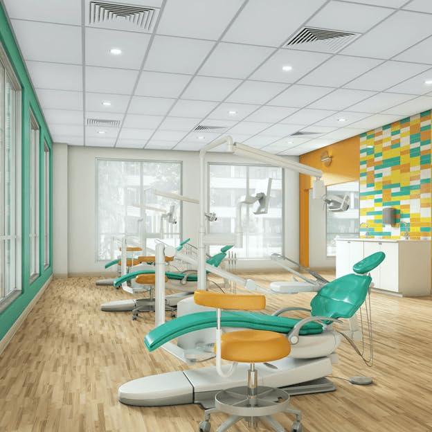 Armstrong 2x2 DUNE Acoustic Ceiling Tiles for Suspended Ceiling Grids, 16-tiles per pack, White