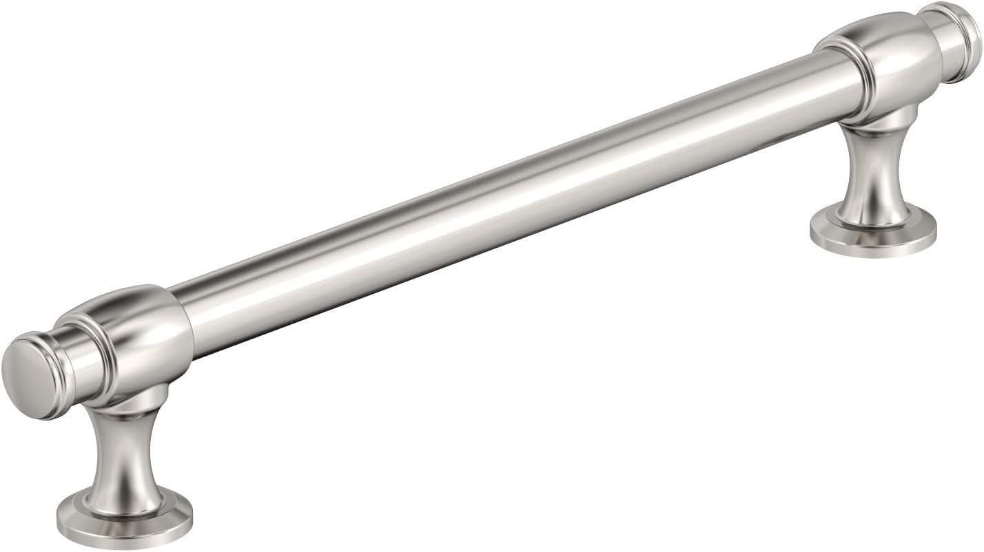 Polished Nickel 6-5/16" Traditional Cabinet Bar Pull