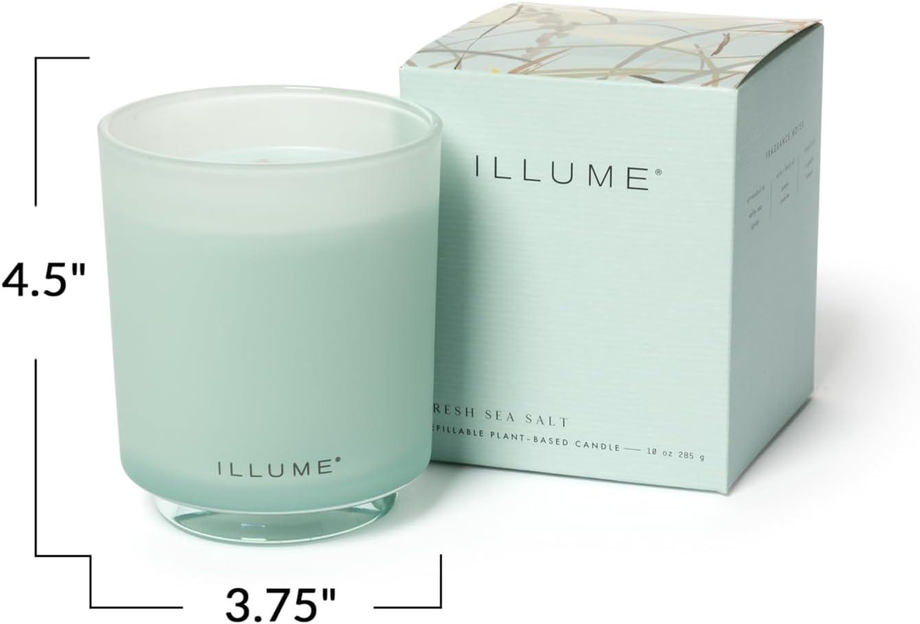 ILLUME Beautifully Done Essentials Fresh Sea Salt Statement Glass Scented Candle