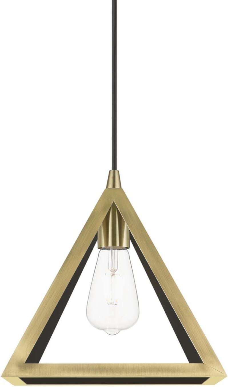 Livex Lighting Pinnacle 1 - Light Pendant in  Antique Brass