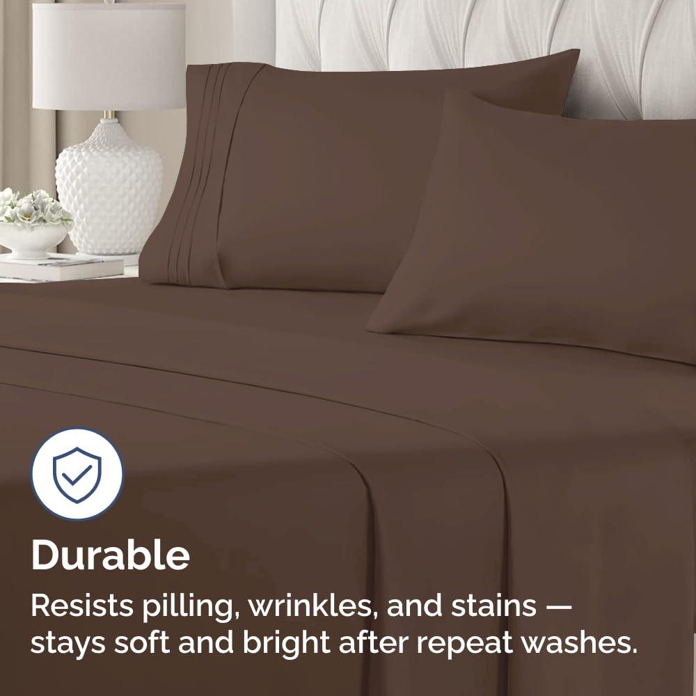 CGK Linens Soft Double Brushed Soft & Cooling Pillowcase - Set of 4