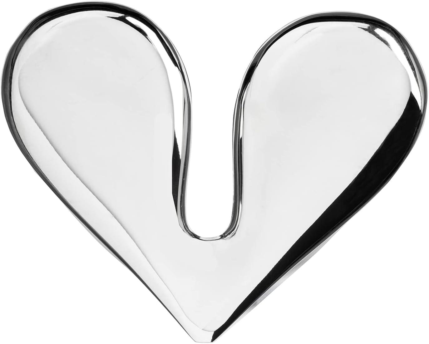 Polished Stainless Steel Heart-Shaped Nut Splitter