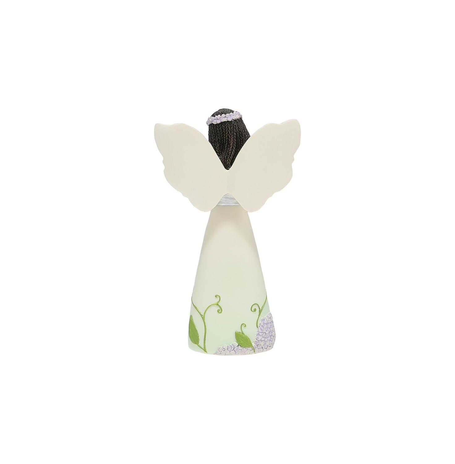Pavilion - You are an Angel - 5" Ebony African American Angel Figurine Floral Spring Home Decor Religious Survivor Hospital Stay Present