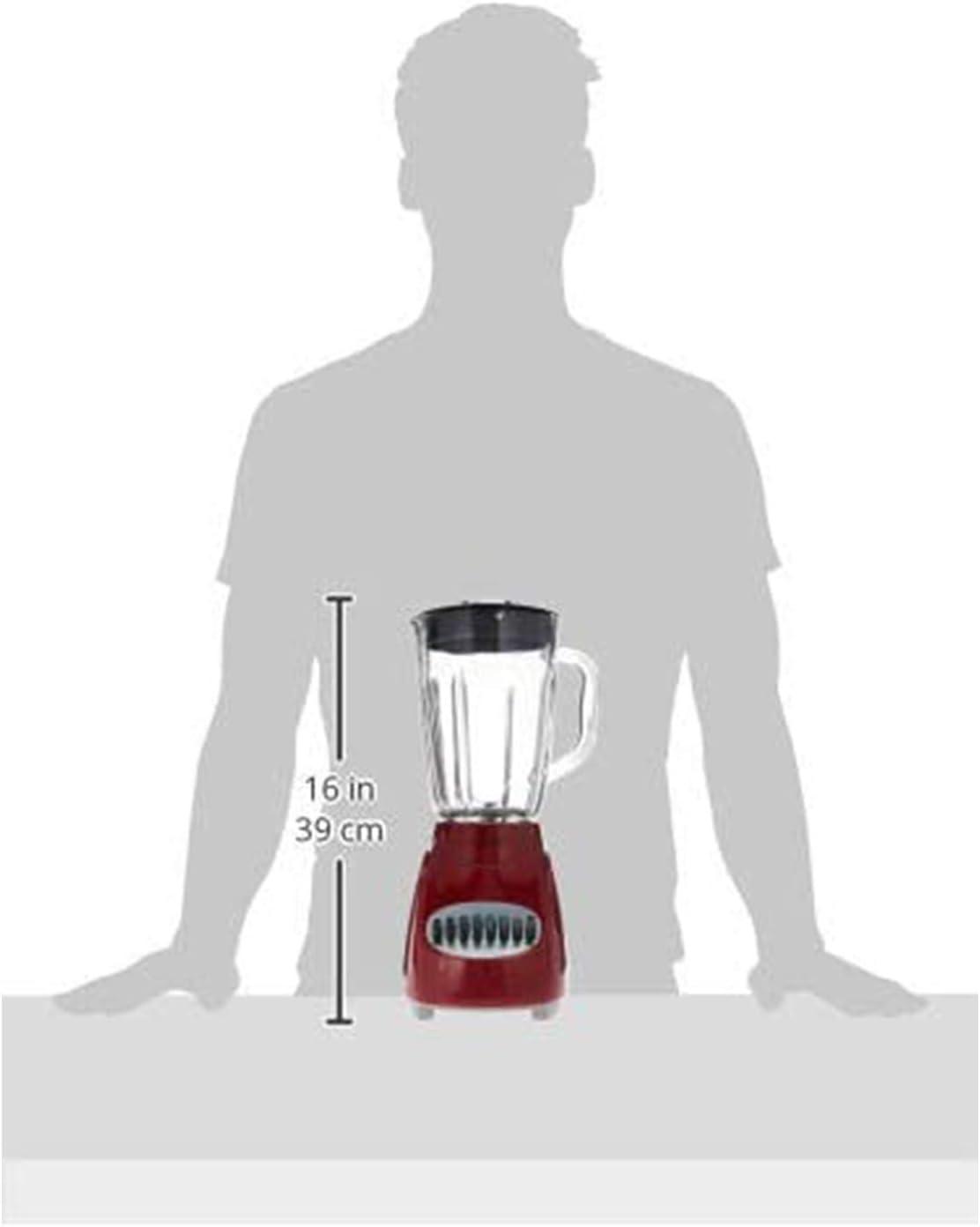 Brentwood 12-Speed Blender Glass Jar in Red