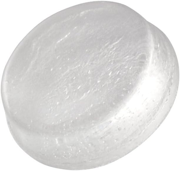 Super Sliders. size: 1/2" Round Self Stick Cabinet Bumpers Plastic, Clear, 12 Pack