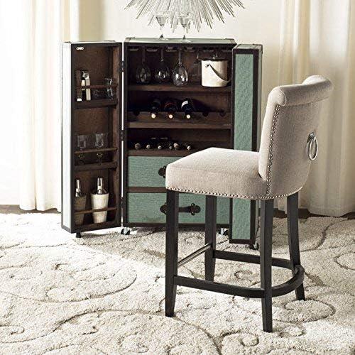 Addo Ring Counter Stool - HUD8241 - Beige - Safavieh