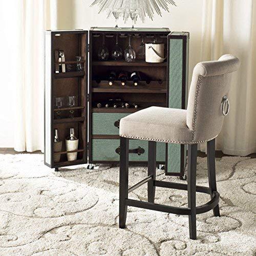 Addo Ring Counter Stool - HUD8241 - Beige - Safavieh