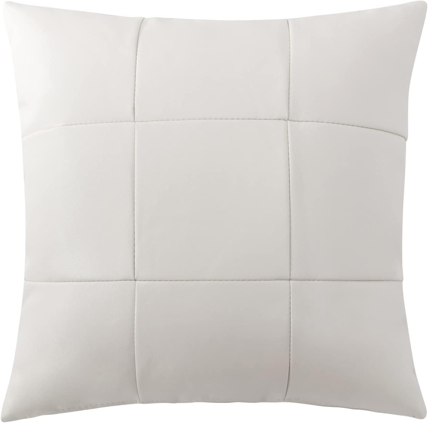 6 seater  Living Room Sofa Loveseat Set Comfortable Faux Leather Couch with Pillows White-Morden Fort