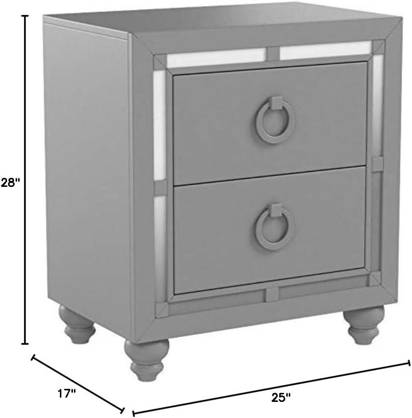 Global Furniture USA Transitional Glam Nightstand