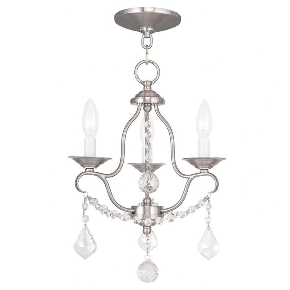 Livex Lighting Chesterfield 3 - Light Chandelier in  Brushed Nickel