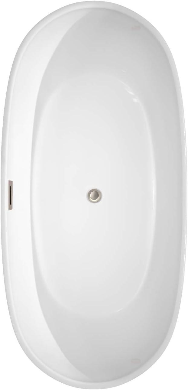 Rebecca 65'' x 32'' Freestanding Soaking Acrylic Bathtub