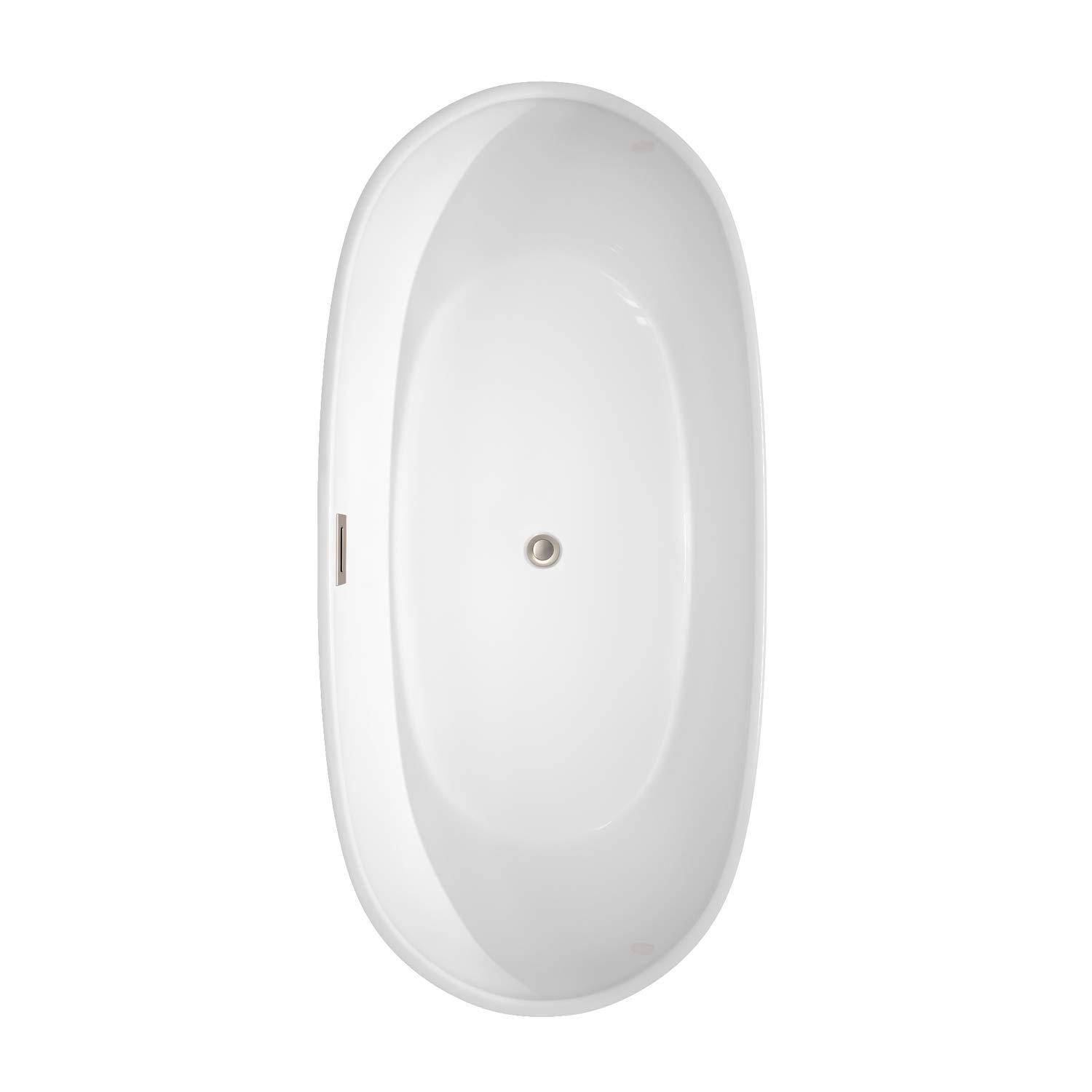 Rebecca 65'' x 32'' Freestanding Soaking Acrylic Bathtub