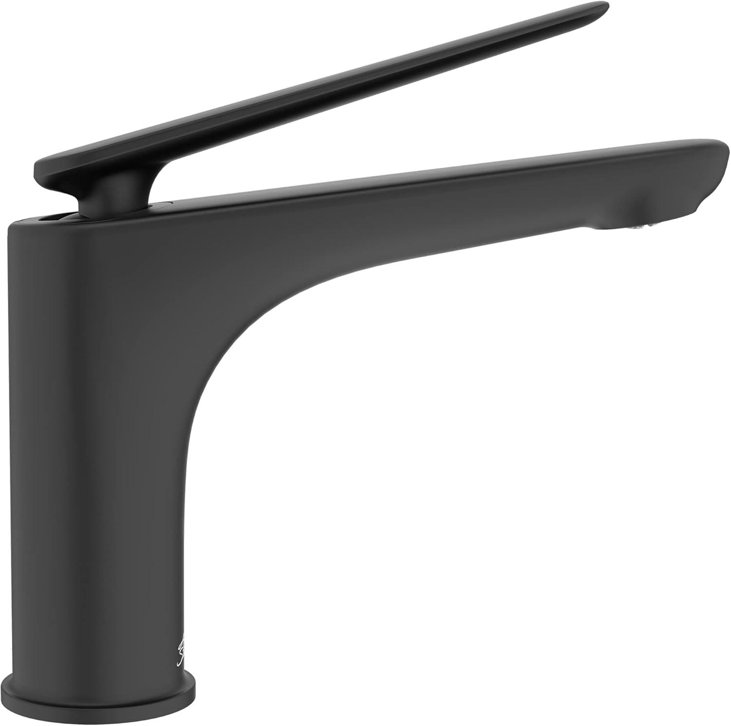 Single-Hole Single-handle Bathroom Faucet with Drain Assembly