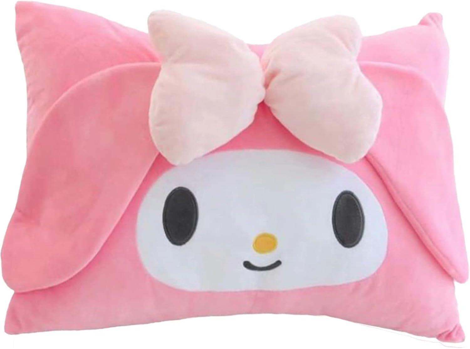 Teyeuf Kawaii Pillowcase,Cotton Pillowcases,Cute Pillow,Cute Girl Plush Pillow Slips,for Dormitory Decorative Bedroom Livingroom, 62×42CM
