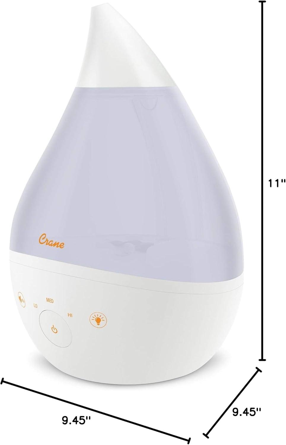 Crane Drop 4-in-1 Ultrasonic Cool Mist Humidifier with Sound Machine - 1gal