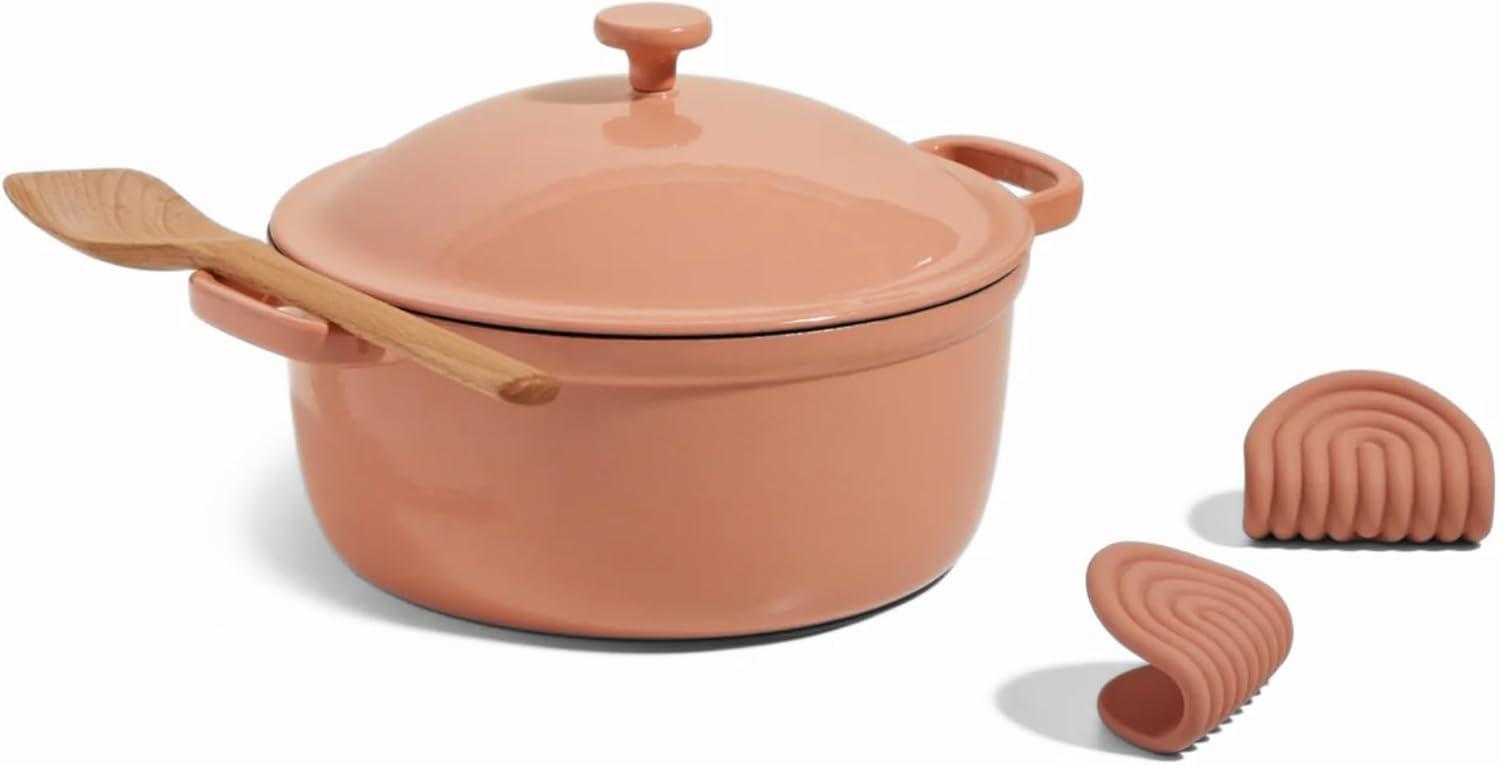 Spice Enameled Cast Iron Perfect Pot with Lid