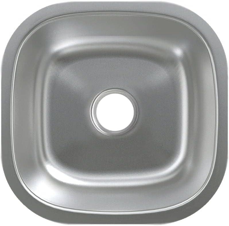 Toulouse 16 x 16 Stainless Steel, Single Basin, Undermount Kitchen Sink