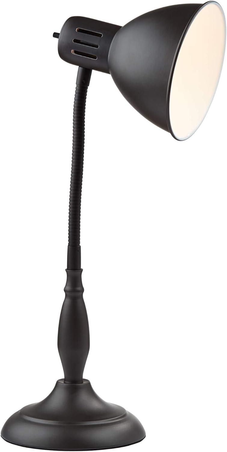 Adjustable Arc Kids Desk Lamp in Dark Bronze with Gooseneck