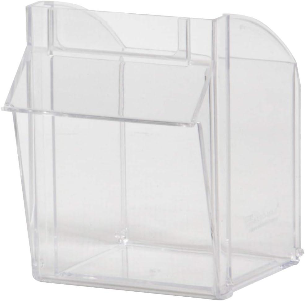 Akro-Mils TiltView Horizontal Plastic Organizer Storage System Cabinet with 6 Tip Out Bins, (23-5/8-Inch Wide x 4-1/2-Inch High x 3-3/4-Inch Deep), Stone 06706