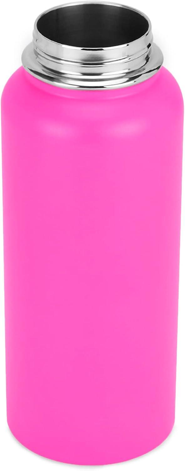Makerflo 32 oz Pink Hydro Powder Coated Tumbler Ideal for DIY Crafts -Laser Engraving