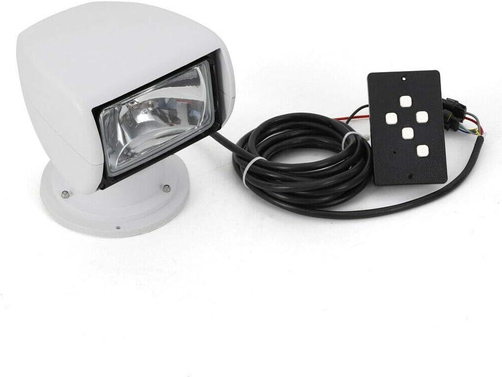 White Halogen Remote-Controlled Outdoor Boat Spotlight