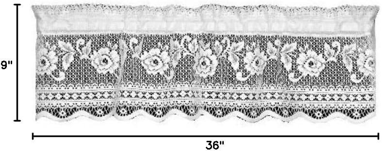 Heritage Lace Victorian Rose Insert 36'' Curtain Valance