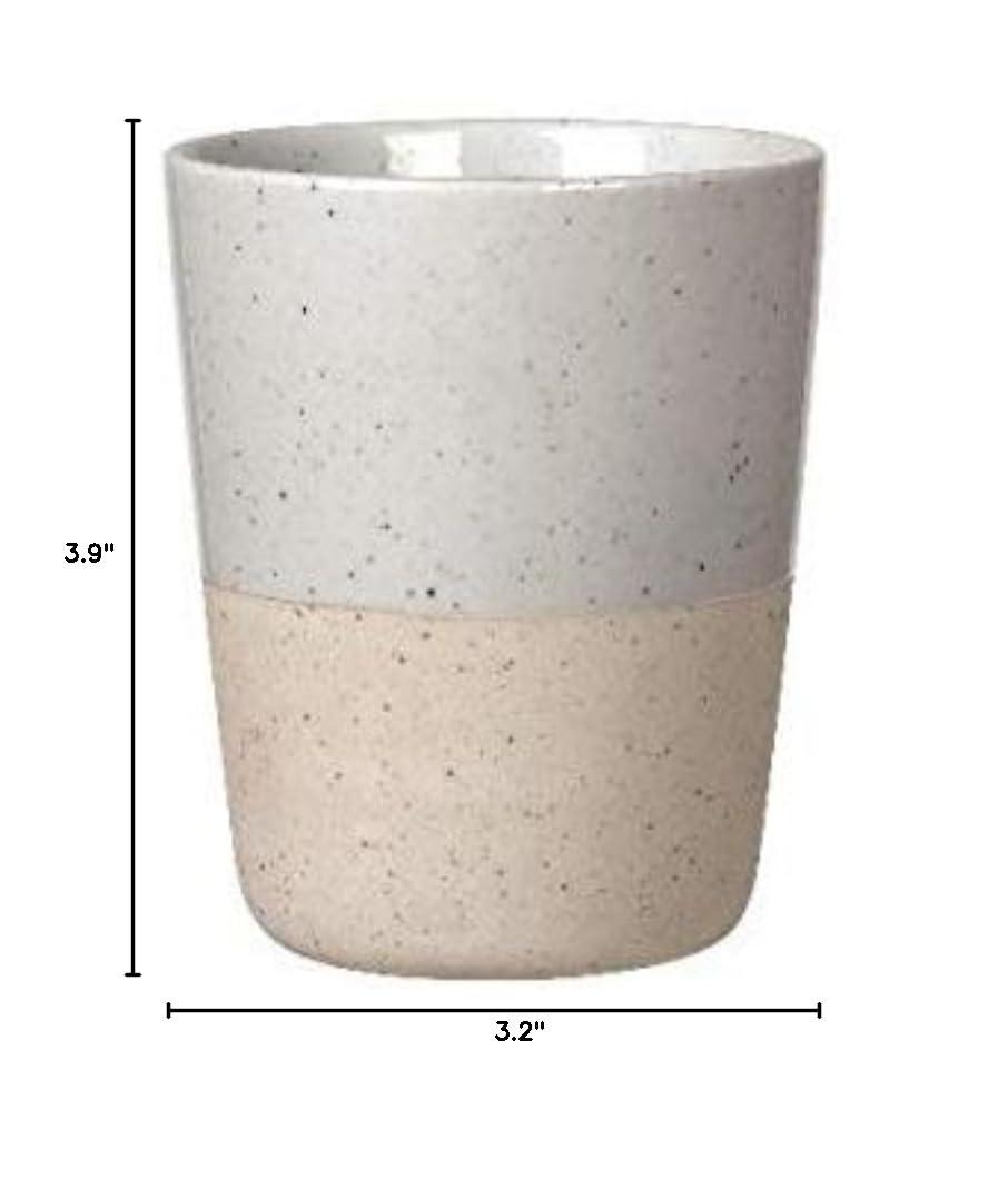 SABLO Ceramic Handleless Coffee Mug (Set of 4)