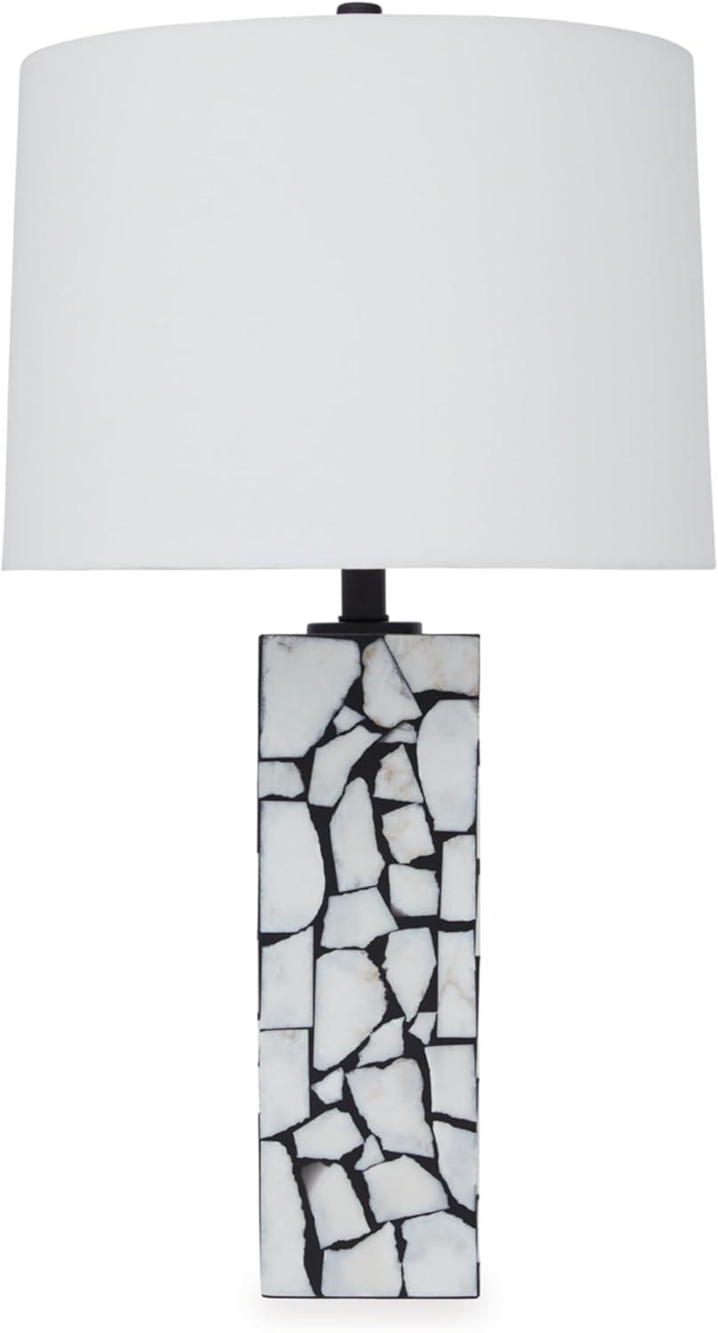Wade Logan® Chaun Marble,Or Stone Like,Stone And Table Lamp