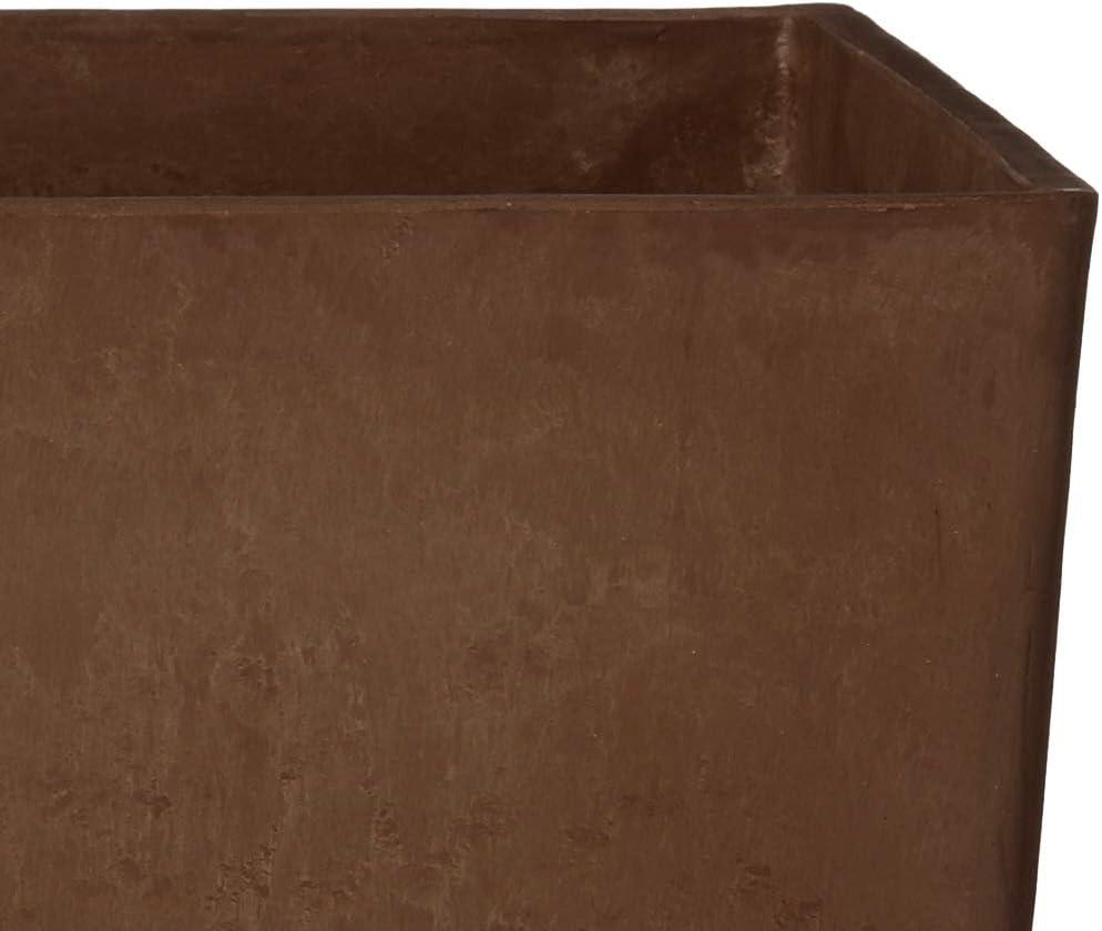 Eco-Modern 10 Gallon Chocolate Square Planter for Indoor & Outdoor