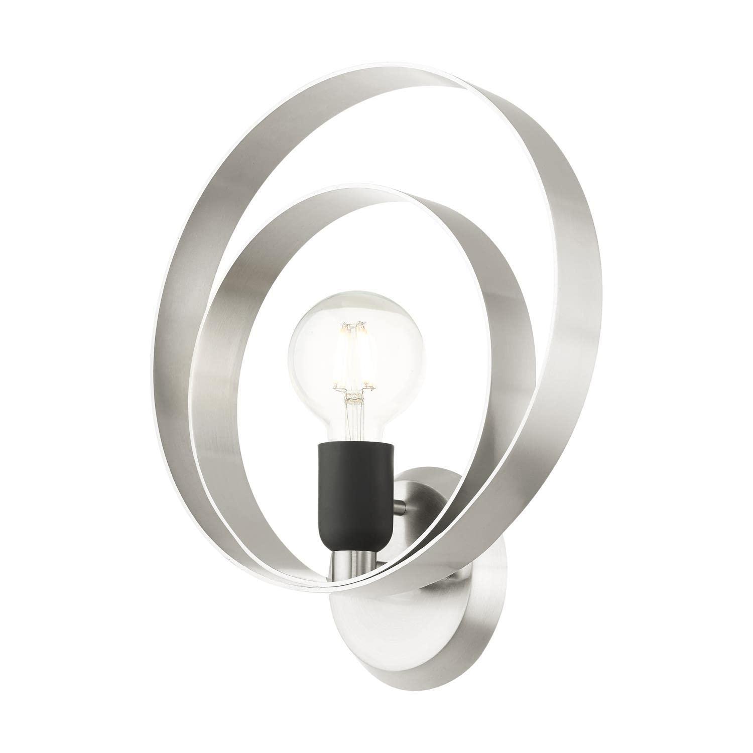 Livex Lighting Modesto 1 - Light Wall Light in  Brushed Nickel