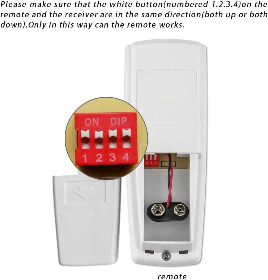 White Ceiling Fan Remote Control with Up/Down Light