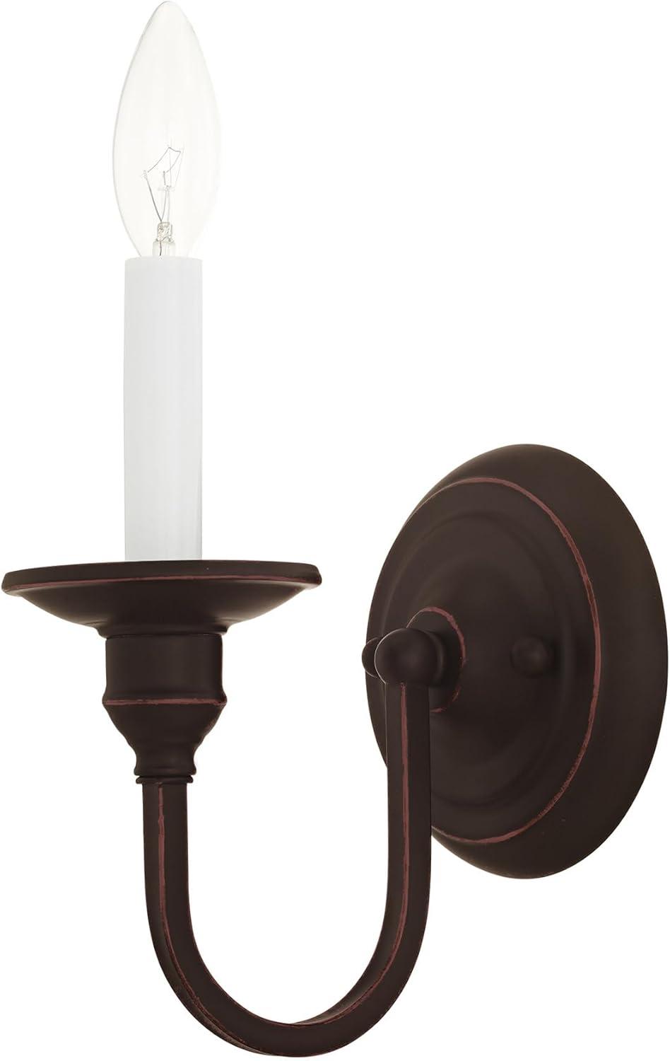 Livex Lighting - Cranford - 1 Light Wall Sconce in Farmhouse Style - 5 Inches