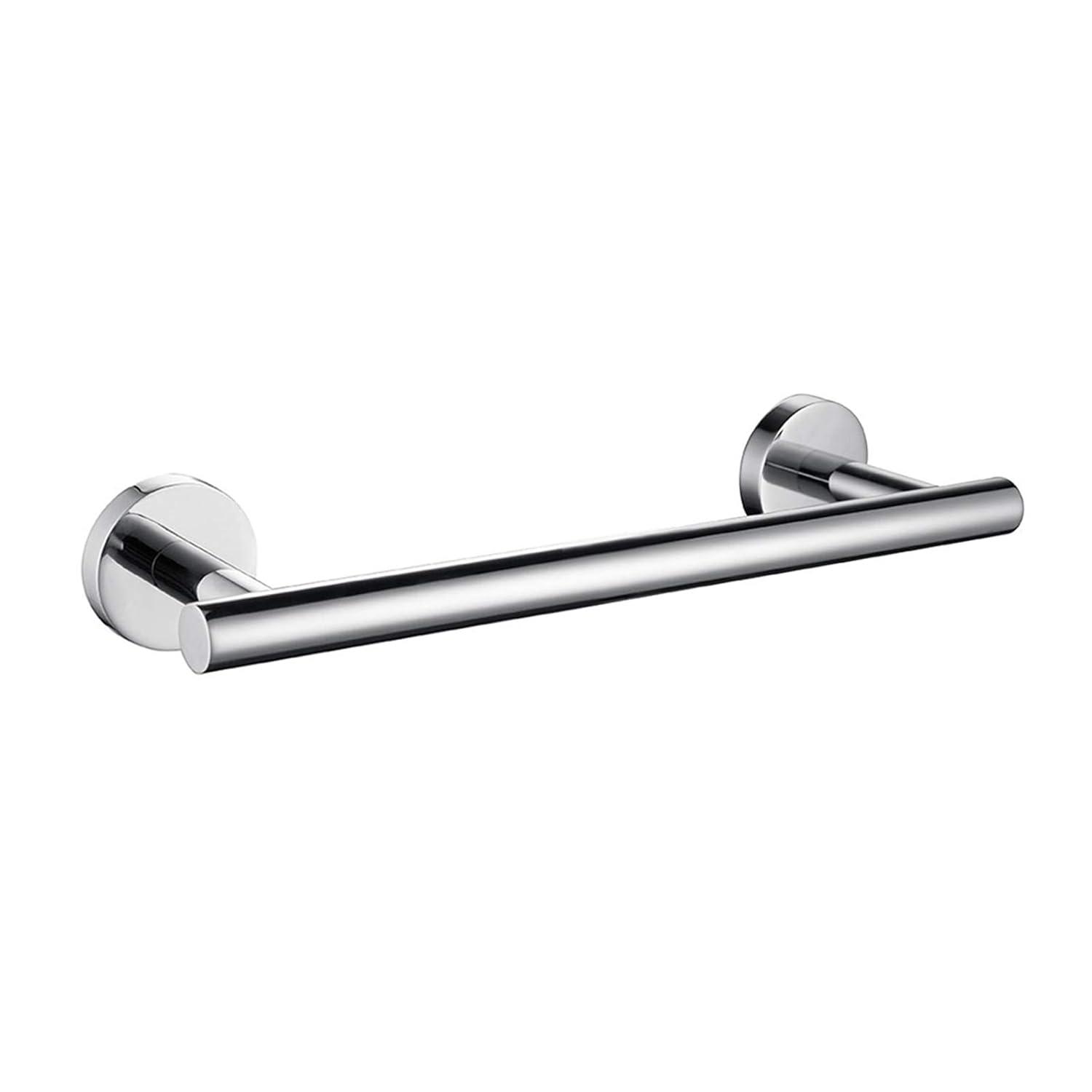 Nolimas Polished Chrome Bath Towel Bar Single Bars Towel Rack Rod Classic Wall Mounted Stainless Steel Bathroom Towel Bar Toilet Kitchen Towel Shelf Single Layer,9inch