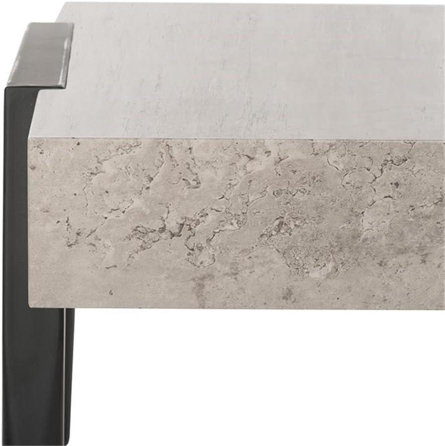 Cameron Coffee Table - Light Grey/Black - Safavieh