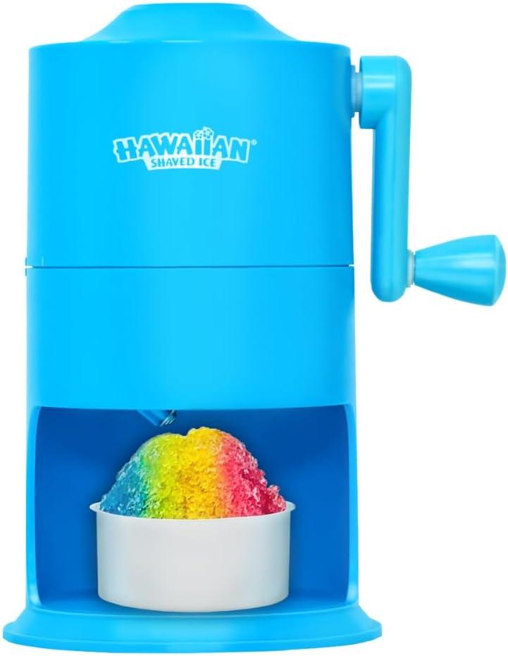 Hawaiian Shaved Ice Mini Snow Cone Machine - Portable Countertop Ice Shaver