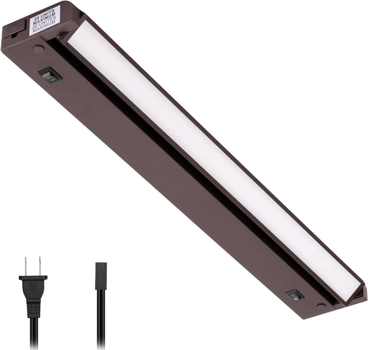 Inlight Swivel LED Under Cabinet Lighting,selectable12‘’/16‘’, 2700K/4000K, Plugged-In Only