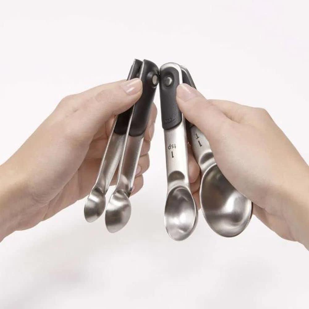 OXO Good Grips Stainless Steel Measuring Spoons with Magnetic Snaps
