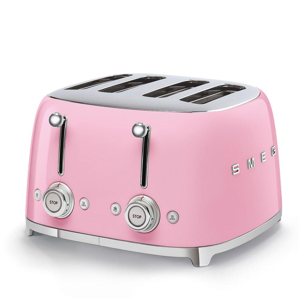 SMEG Pink 4x4-Slice Retro Toaster