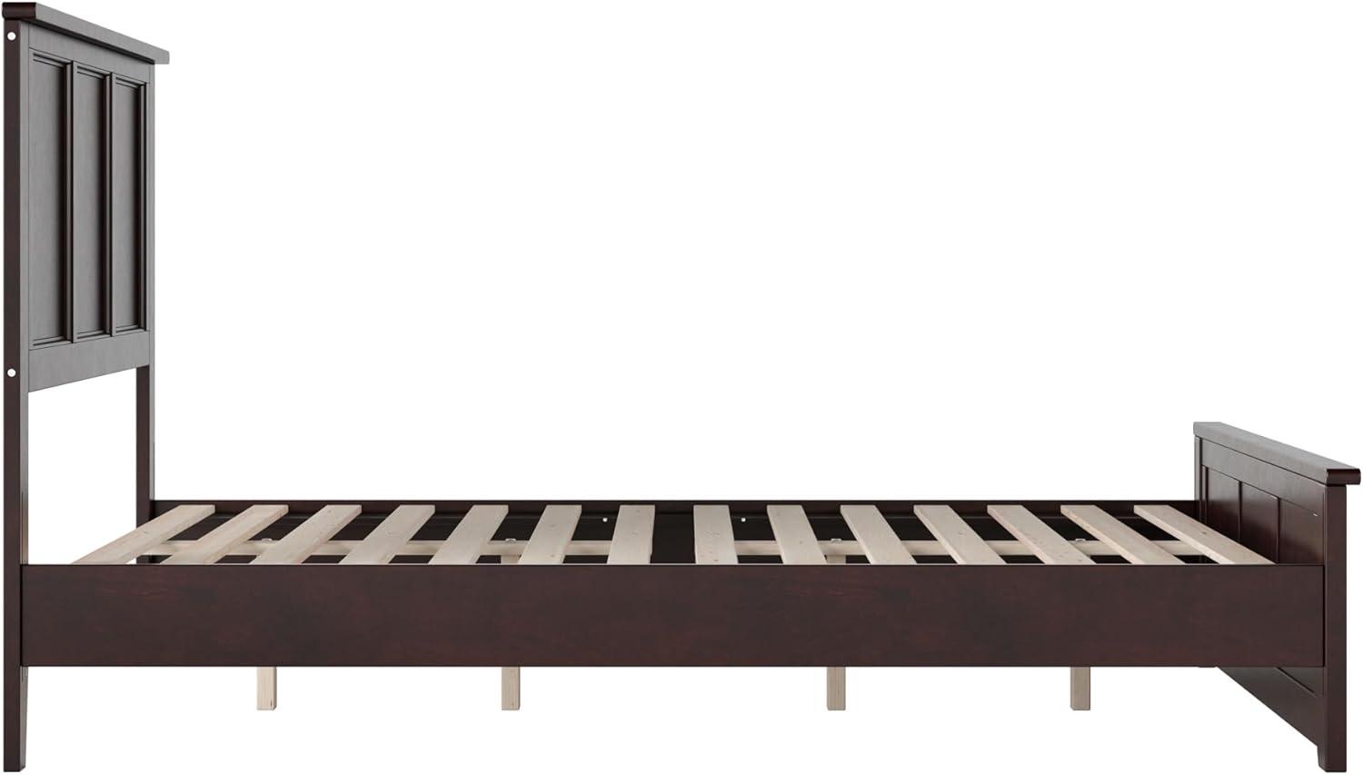 AFI Charlotte Queen Solid Wood Low Profile Platform Bed with Matching Footboard, Espresso