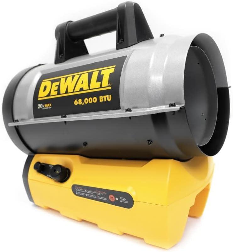 DeWalt DeWalt 68000 BTU Propane High Efficiency Utility Space Heater with Adjustable Thermostat