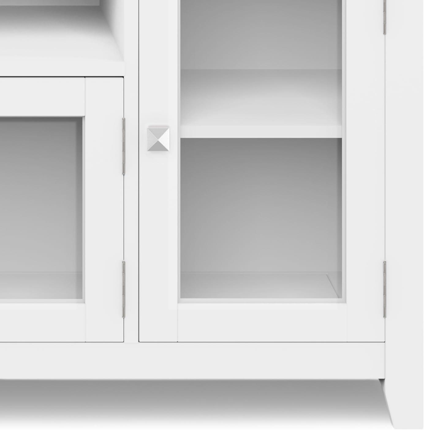 Simpli Home Cosmopolitan SOLID WOOD 72 inch Wide TV Media Stand For TVs up to 80 inches