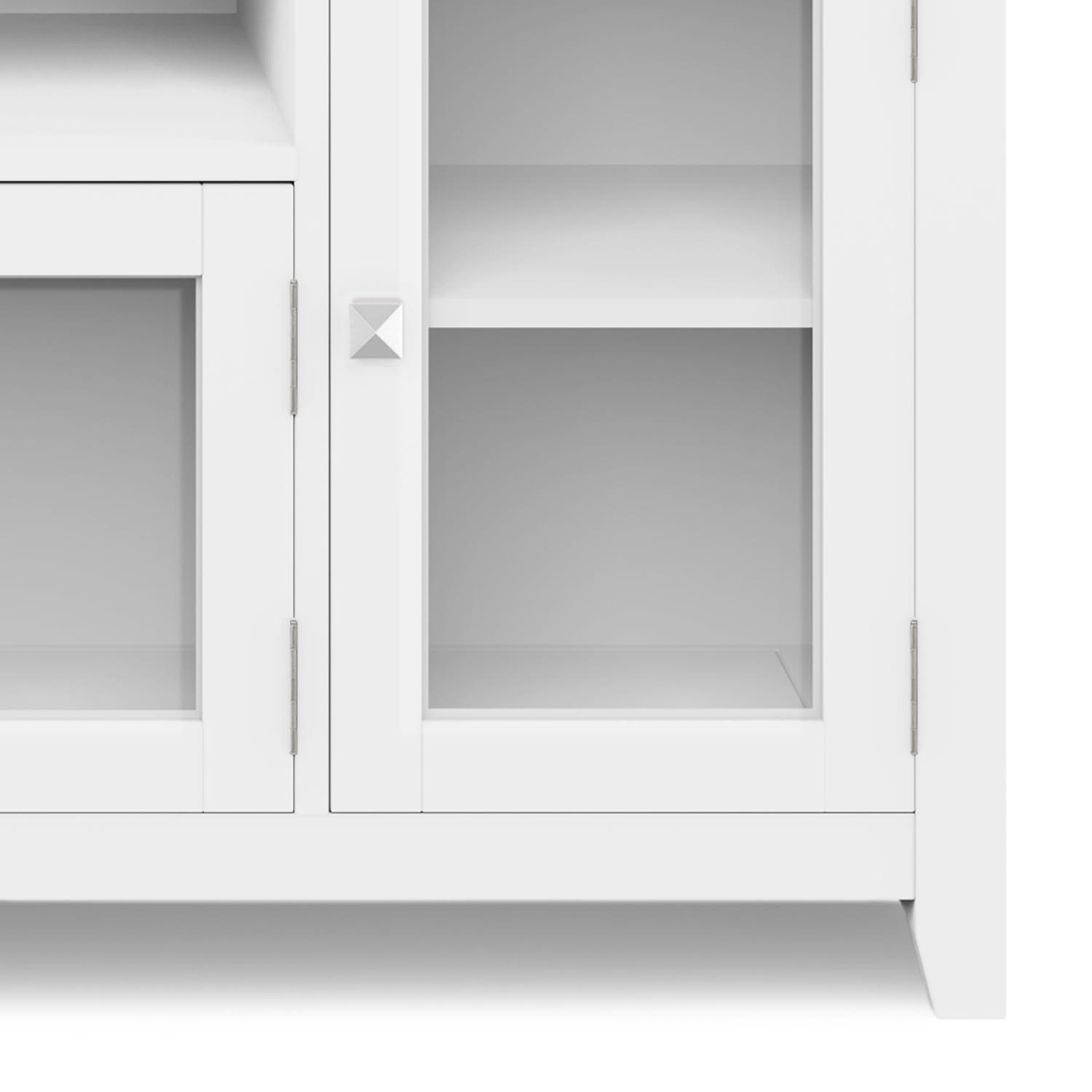 Simpli Home Cosmopolitan SOLID WOOD 72 inch Wide TV Media Stand For TVs up to 80 inches