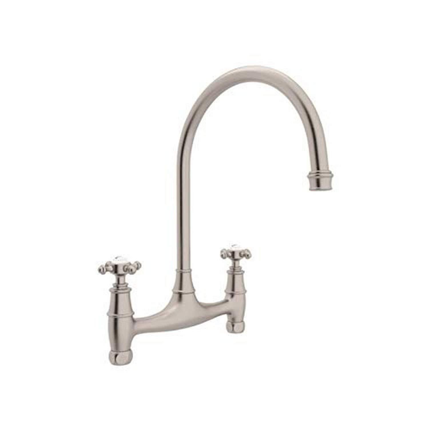 Georgian Era Bridge Kitchen Faucet Without Unions