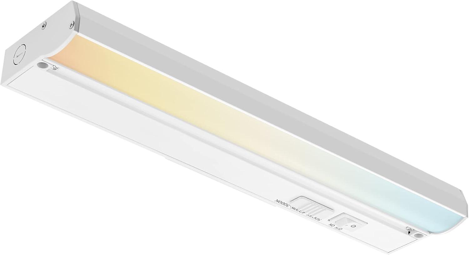 Parmida LED 3CCT Hardwired Under Cabinet Light, Dimmable, Linkable, 12 inch, 9W, 600lm