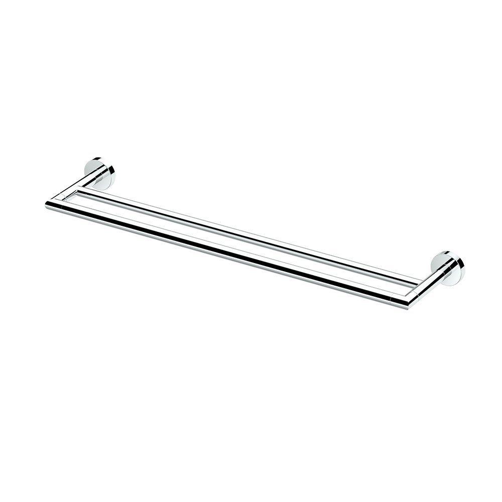 Glam Double 24" Wall Mounted Double Towel Bar | Towel Rack with 2 Bars