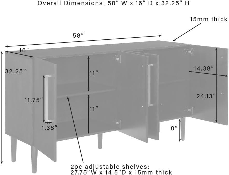 Everett Sideboard - Crosley