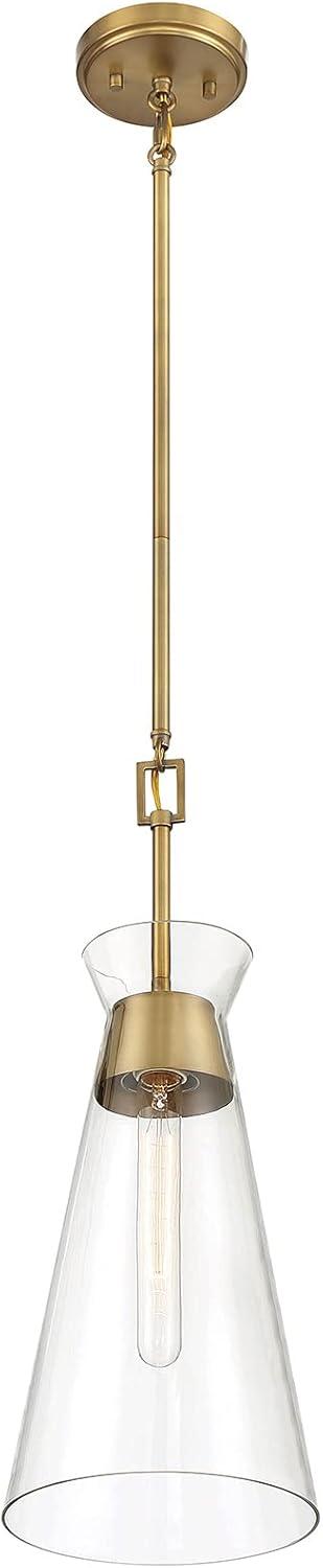 Lakewood Warm Brass Mid-Century Modern Mini Pendant Light