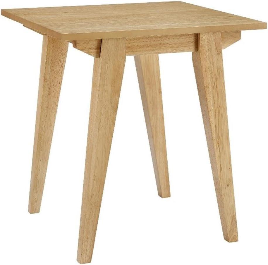 Minimalist Solid Wood Accent Side Table - English Oak