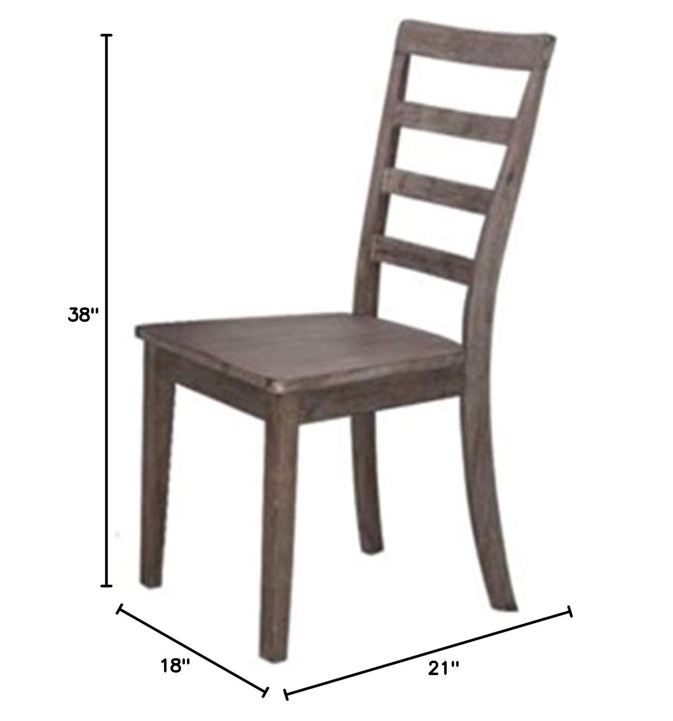 Benjara 0'' H Solid Wood Side Chair (Set of 2)