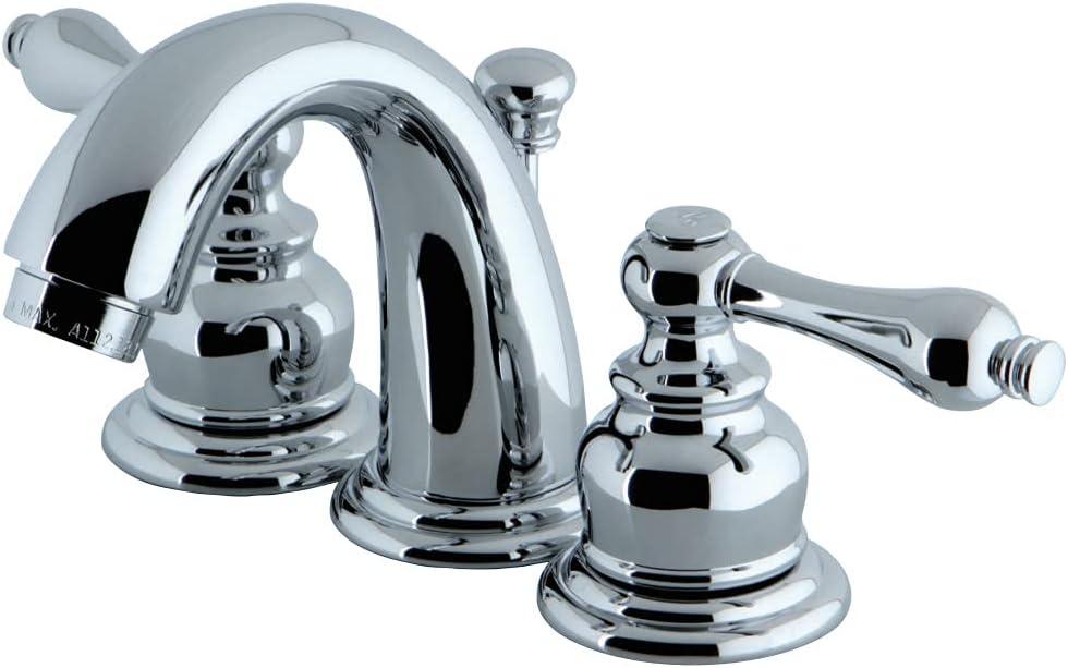 Kingston Brass Victorian Two-Handle 3-Hole Deck Mount Bathroom Faucet with Pop-Up